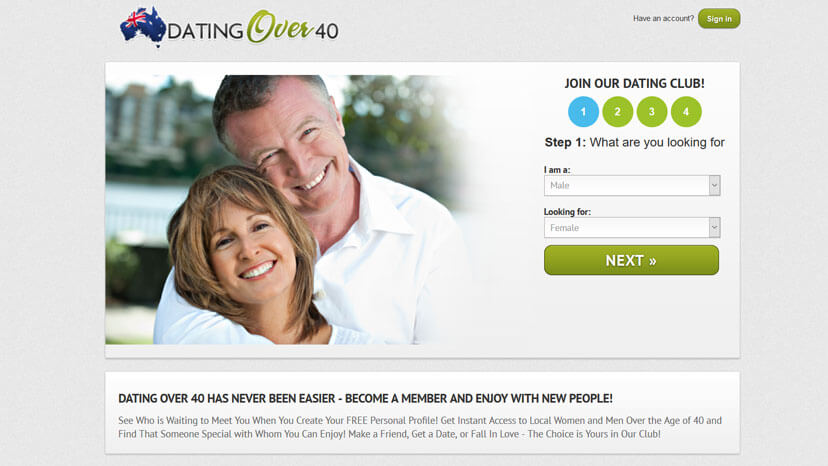 Free dating websites for over 40